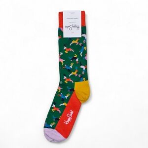 Happy Socks Happy Holiday Christmas Reindeer Crew Socks Mens
